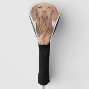 Vizsla Painting - Cute Original Dog Art Golf Head Cover