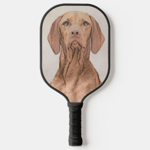 Vizsla Painting - Cute Original Dog Art Pickleball Paddle