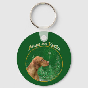 Vizsla Peace Keychain