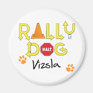 Vizsla Rally Dog Magnet