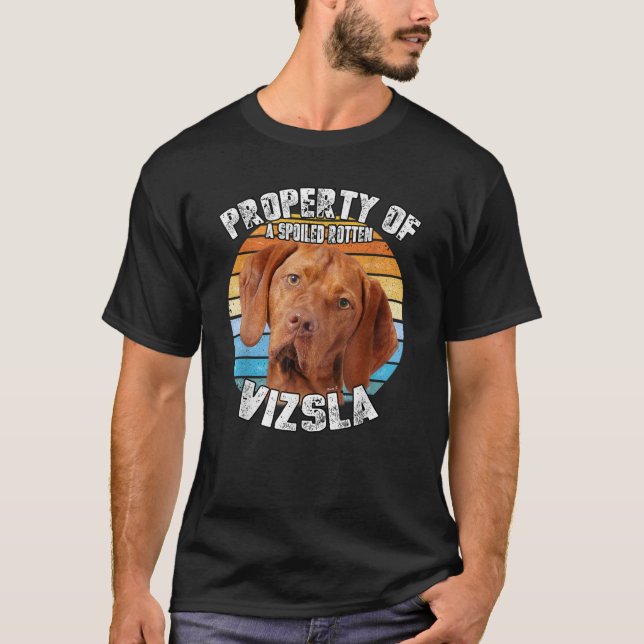 Vizsla Retro Property Of  T-Shirt (Front)