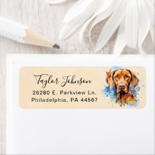 Vizsla Return Address Label