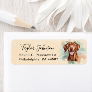 Vizsla Return Address Label