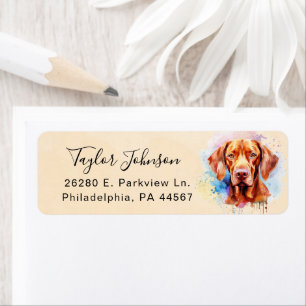 Vizsla Return Address Label