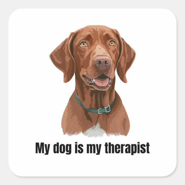 Vizsla Square Sticker (Front)