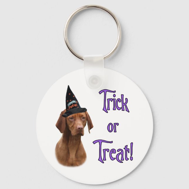 Vizsla Trick Keychain (Front)