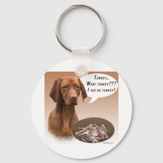 Vizsla Turkey Keychain (Front)
