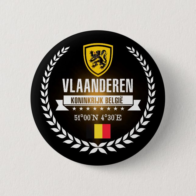 Vlaanderen 2 Inch Round Button (Front)