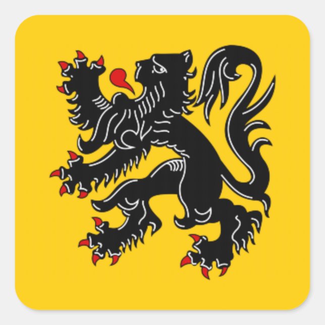 Vlaanderen (Flanders) Square Sticker (Front)