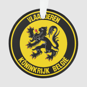 Vlaanderen Round Emblem Ornament
