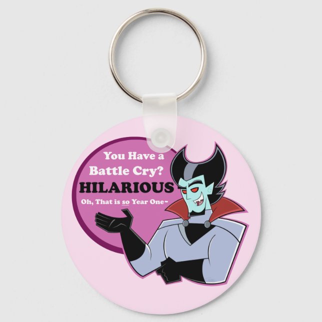 Vlad Plasmius "You Have a Battle Cry? HILARIOUS" Keychain (Front)