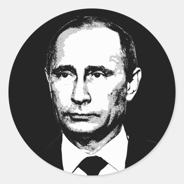 Vlad Putin Classic Round Sticker (Front)