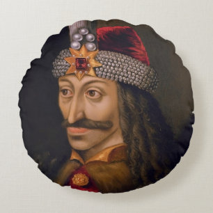 Vlad Tepes: Impaler, Dracula Dragon Prince Voivode Round Pillow
