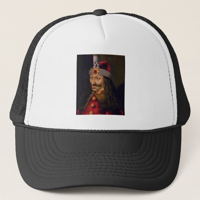 Vlad Tepes: Impaler, Dracula Dragon Prince Voivode Trucker Hat (Front)
