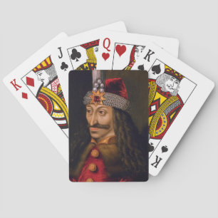 Vlad tepes Impaler Voivode portrait Dracula histor Playing Cards