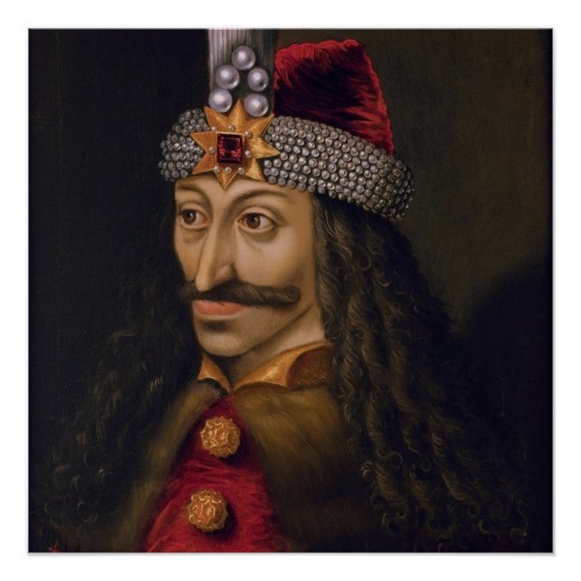 Vlad tepes Impaler Voivode portrait Dracula histor Poster (Front)
