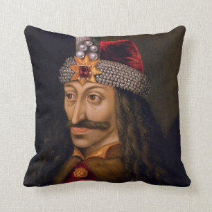 Vlad tepes Impaler Voivode portrait Dracula histor Throw Pillow