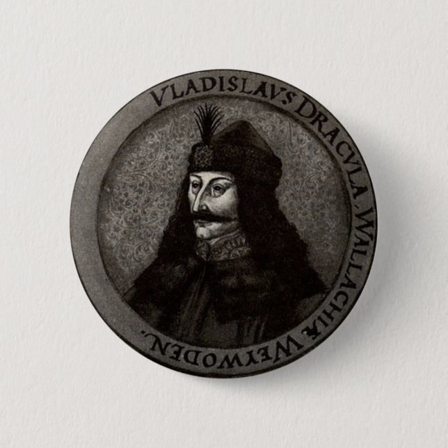 Vlad the Impaler 2 Inch Round Button (Front)