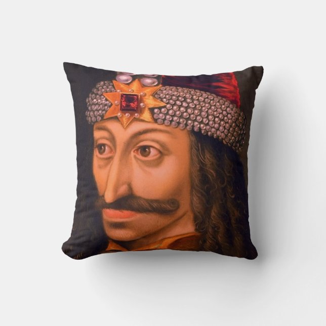 Vlad the Impaler - Dracula Throw Pillow (Front)