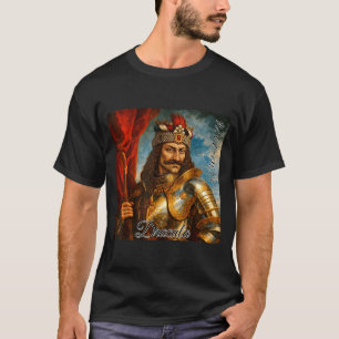 Vlad The Impaler Medieval Rtrait Dracula Art T-Shirt