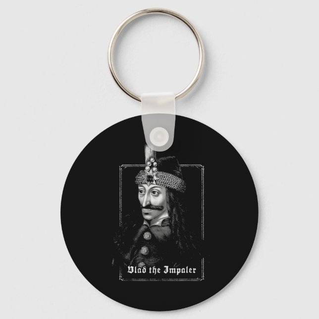 Vlad The Impaler Vintage Gothic Medieval Art  Keychain (Front)