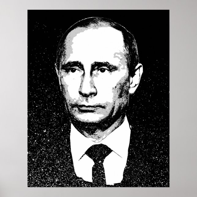 Vladamir Putin Face Poster (Front)