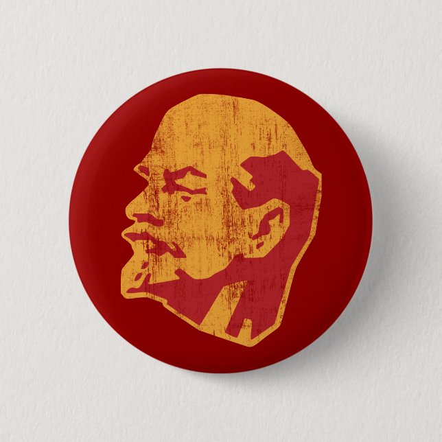 vladimir lenin cccp portrait 2 inch round button (Front)