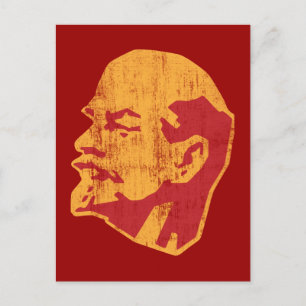 vladimir lenin cccp portrait postcard