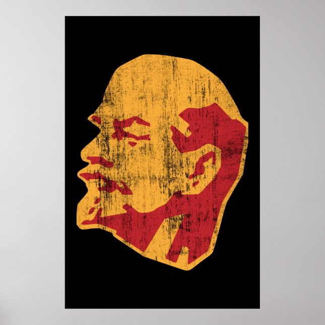 vladimir lenin cccp portrait poster (Front)