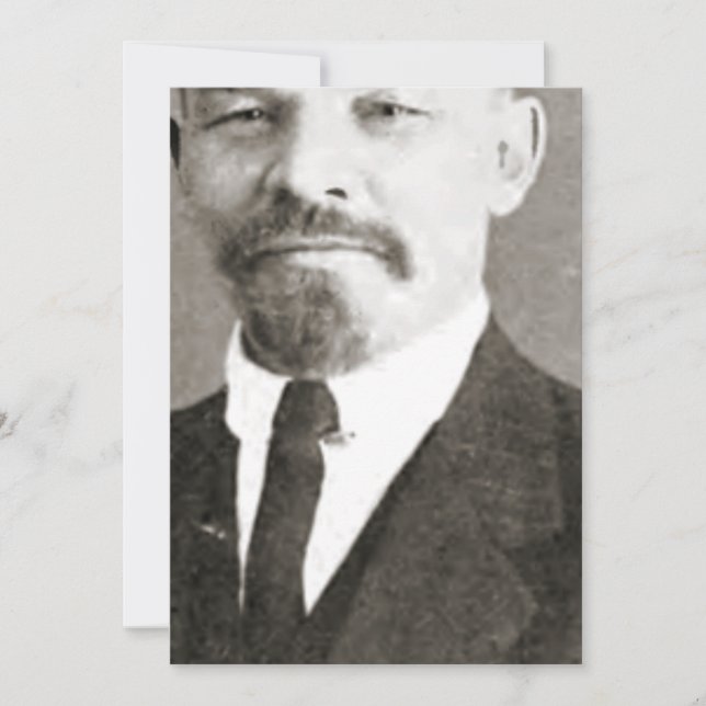 Vladimir Lenin Portrait Invitation (Front)