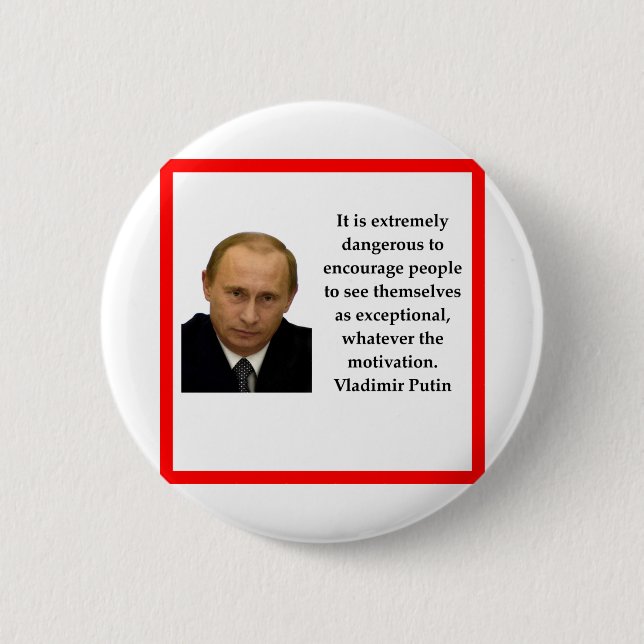 Vladimir Putin 2 Inch Round Button (Front)