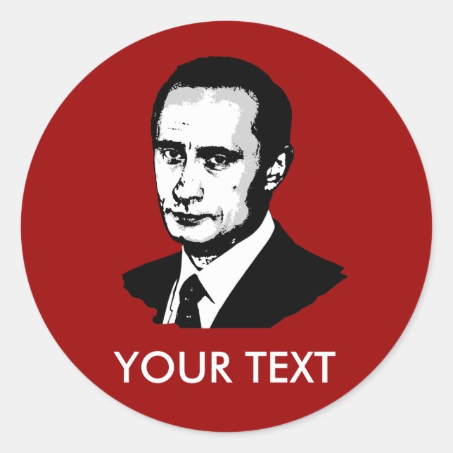 Vladimir Putin Classic Round Sticker (Front)