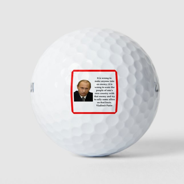 Vladimir Putin Golf Balls (Front)