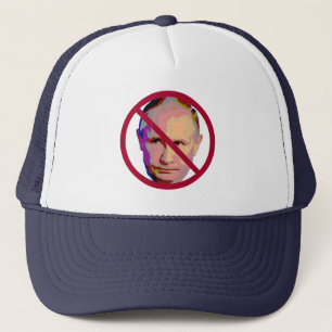 Vladimir Putin Not Allowed Red Circle & Slash Trucker Hat