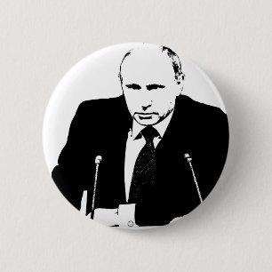 VLADIMIR PUTIN PIN BACK BADGE