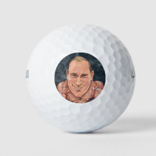 Vladimir Putin Russian leader Golf Balls