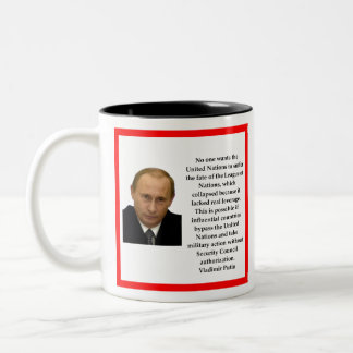 Vladimir Putin Two-Tone Coffee Mug