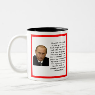 Vladimir Putin Two-Tone Coffee Mug
