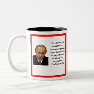 Vladimir Putin Two-Tone Coffee Mug