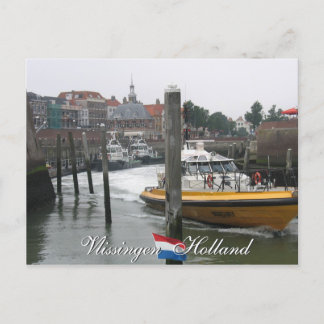 Vlissingen Pilot Boat Holland Postcard