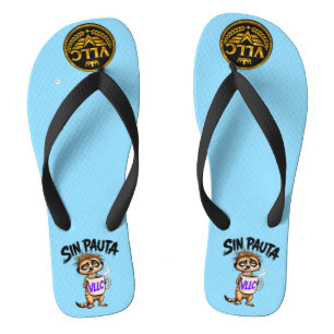 VLLC No Script Argentina Funny Political Meerkat Flip Flops