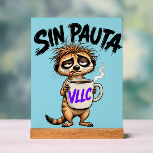 VLLC No Script Argentina Funny Political Meerkat M Acrylic Sign