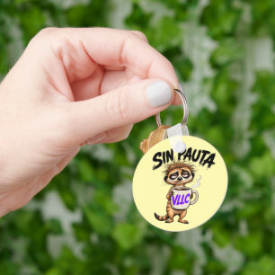 VLLC No Script Argentina Funny Political Meerkat M Keychain