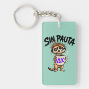 VLLC No Script Argentina Funny Political Meerkat M Keychain