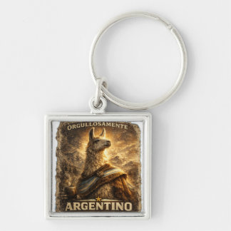 VLLC Proudly Argentine Llama Mate Patriotic Keychain