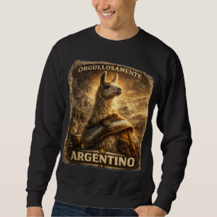 VLLC Proudly Argentine Llama Mate Patriotic Sweatshirt