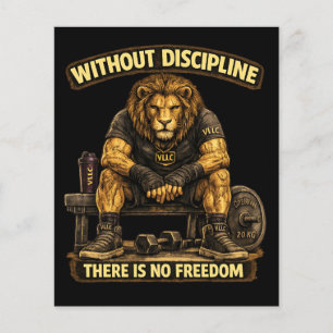 VLLC Without Discipline There Is No Freedom Gym  Flyer