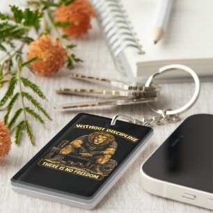 VLLC Without Discipline There Is No Freedom Gym Keychain