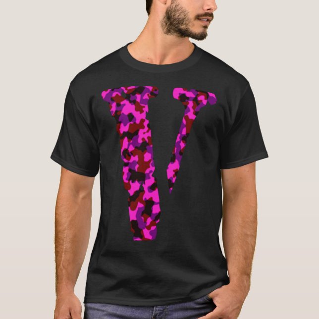 Vlone Military Pink   T-Shirt (Front)