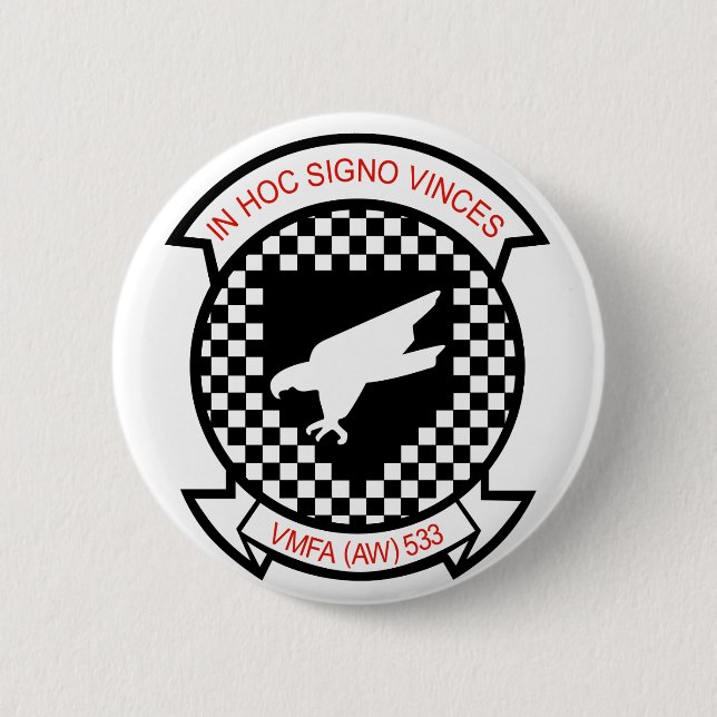 VMFA-533 NIGHTHAWKS 2 INCH ROUND BUTTON (Front)